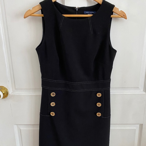 Tommy Hilfiger Black Scuba Dress - Picture 1 of 6